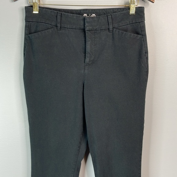 Old Navy High Waisted Pixie Ankle Skinny Pants Black Jack Hidden Slim Pockets 6 - Picture 3 of 10